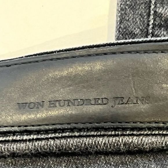WON HUNDRED Dean A Men’s Jeans Size 33 Waist Black Slim Straight - Picture 5 of 11